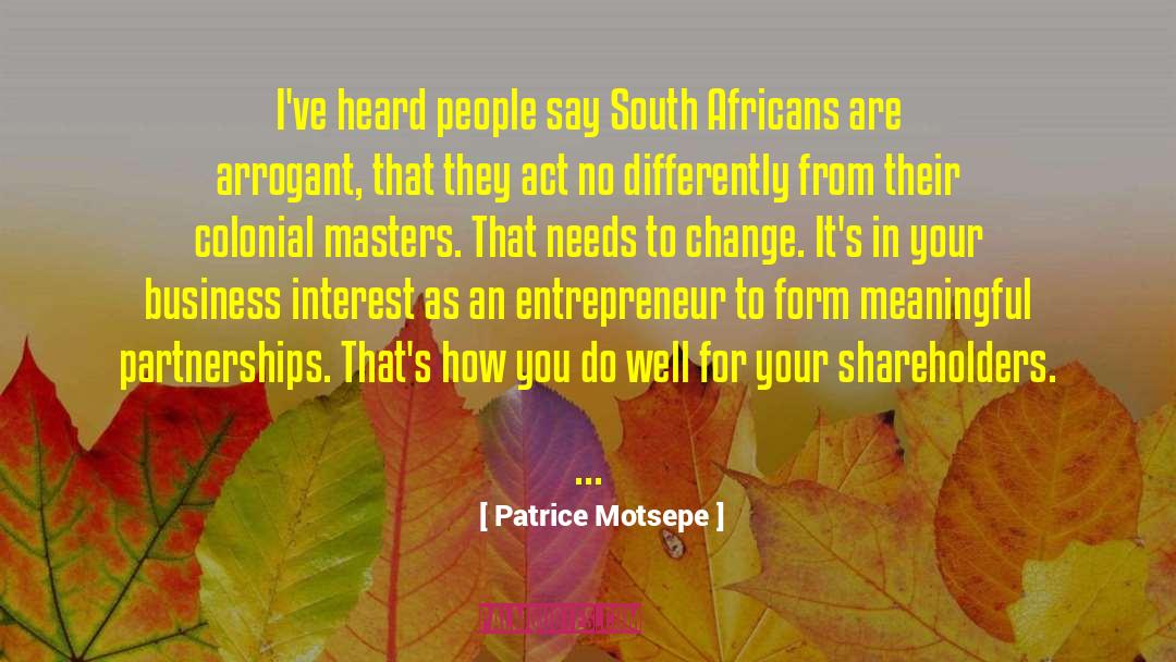 Facing Change quotes by Patrice Motsepe