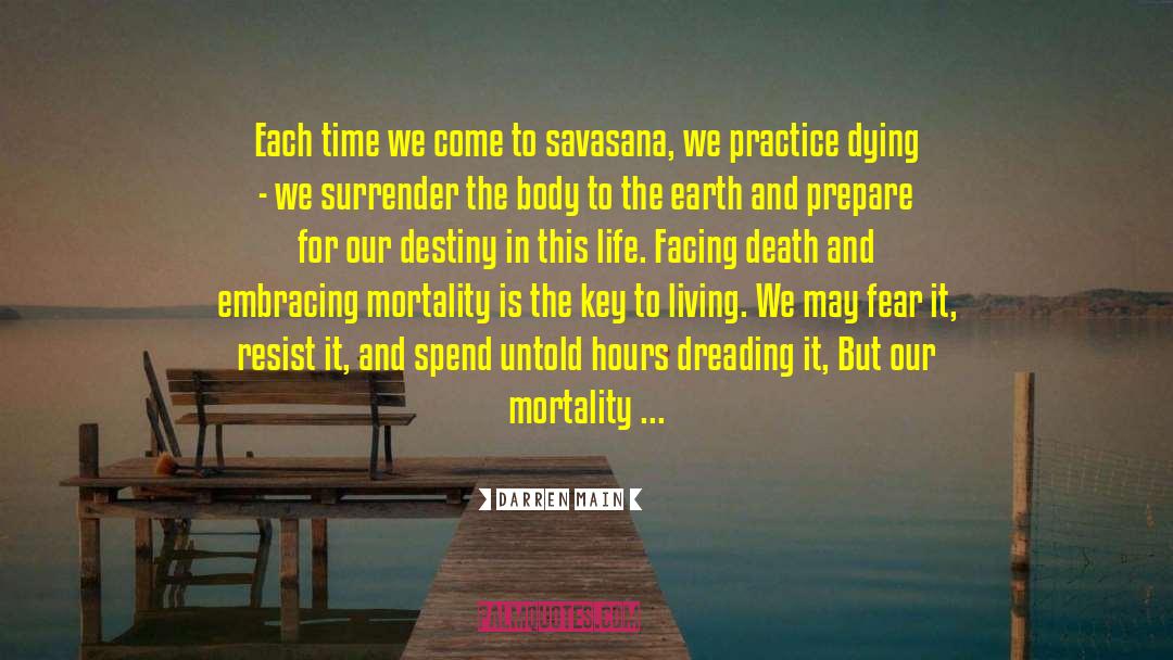Facing Death quotes by Darren Main