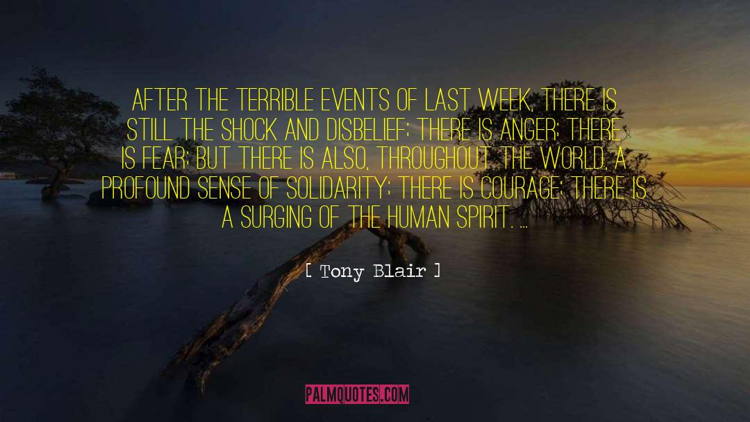 Facing Fear quotes by Tony Blair
