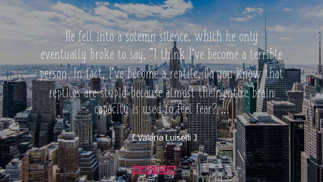 Facing Fear quotes by Valeria Luiselli