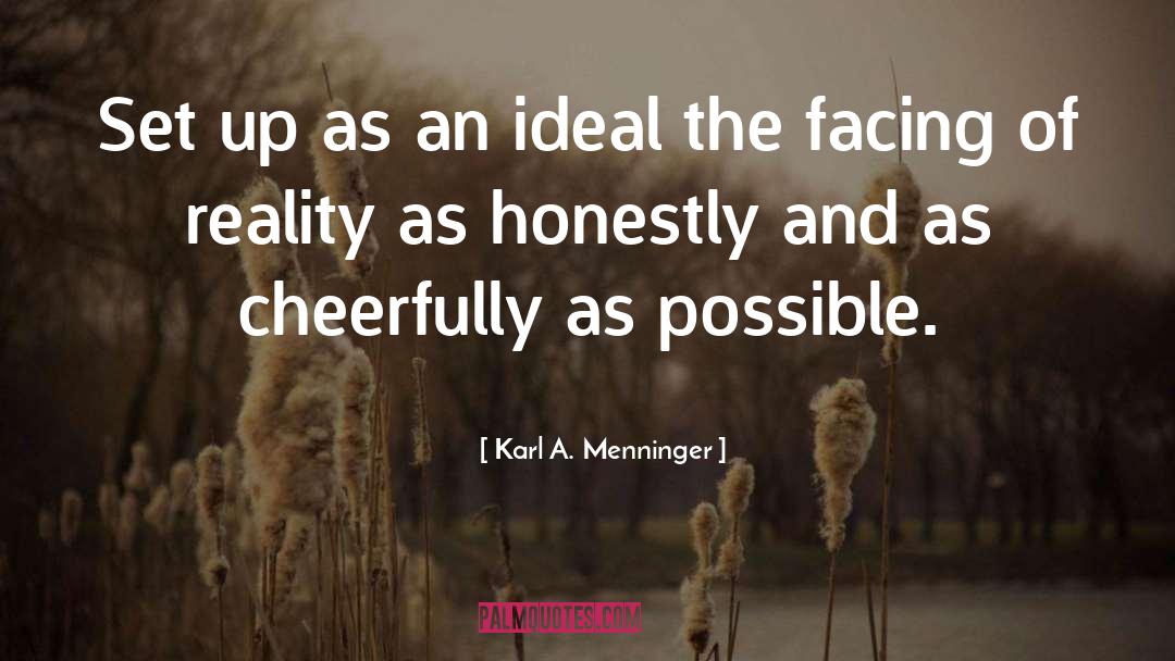 Facing quotes by Karl A. Menninger