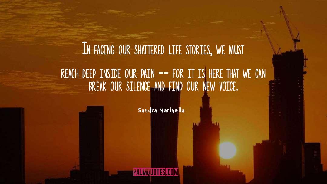 Facing quotes by Sandra Marinella