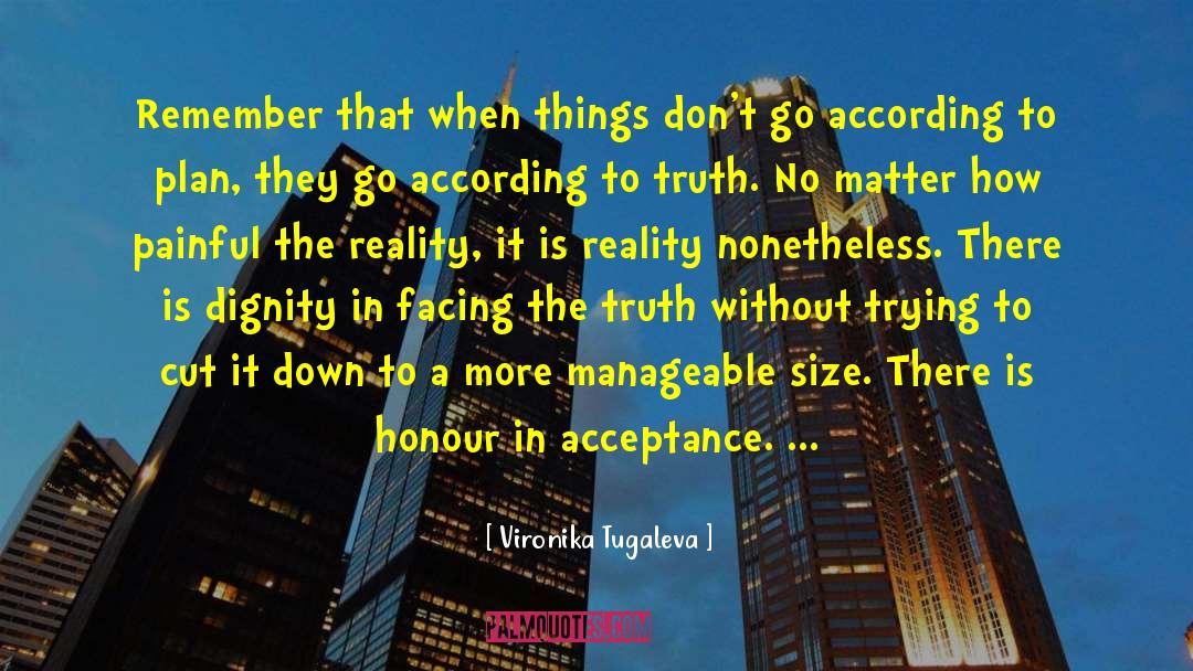 Facing The Truth quotes by Vironika Tugaleva