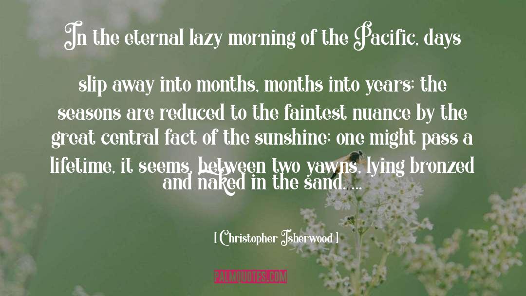 Fact Checking quotes by Christopher Isherwood