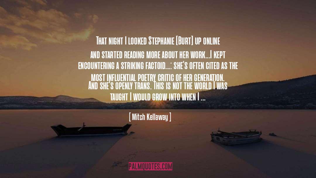 Factoid quotes by Mitch Kellaway