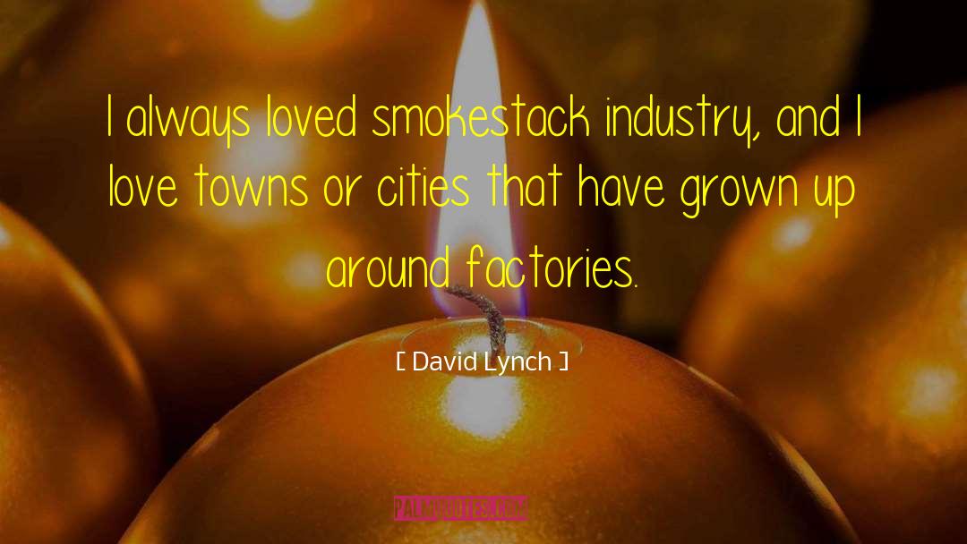 Factories quotes by David Lynch