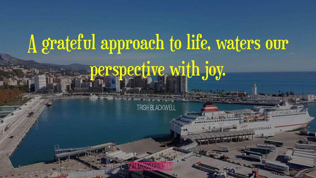 Factual Approach quotes by Trish Blackwell