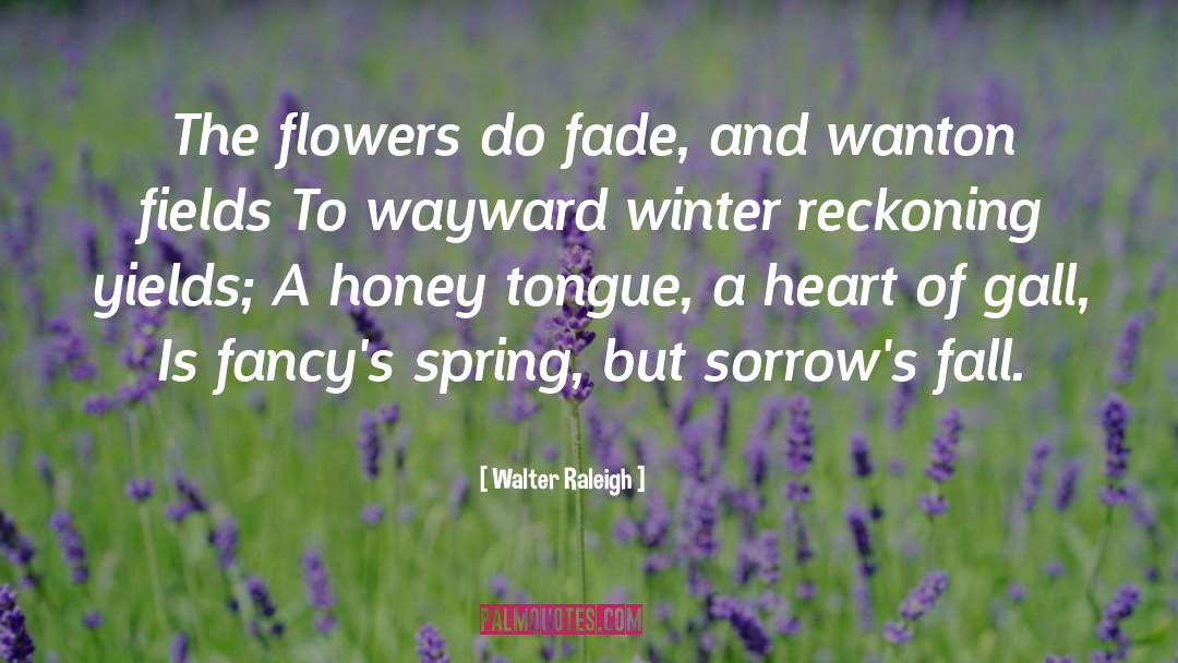 Fade quotes by Walter Raleigh