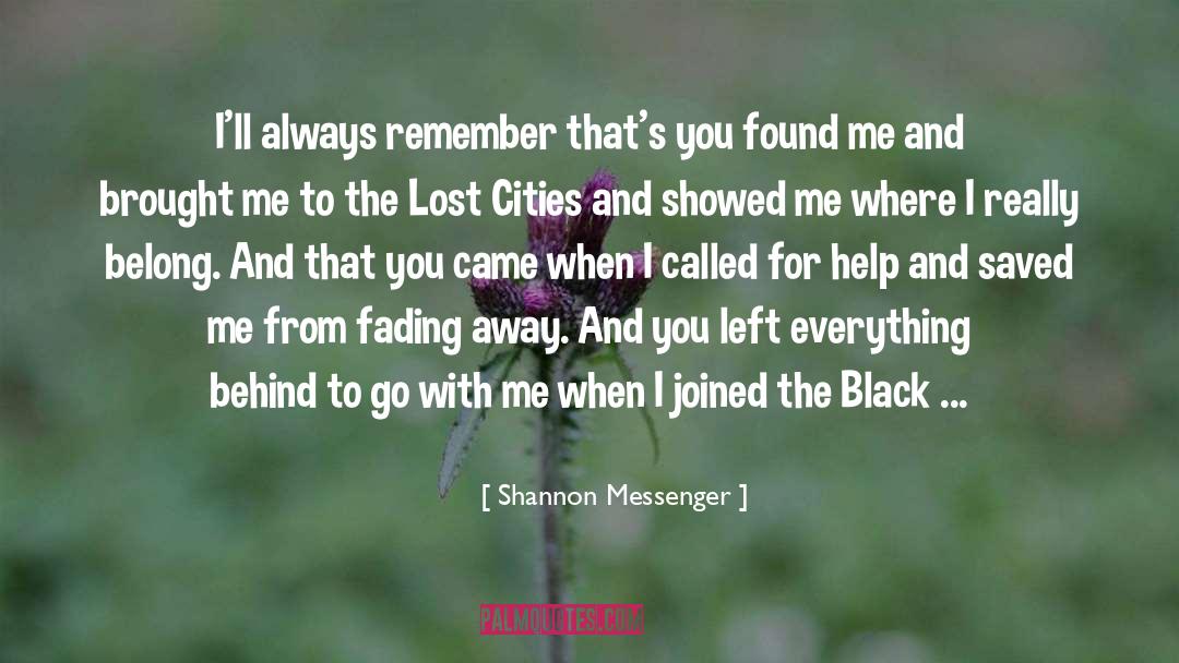 Fading Away quotes by Shannon Messenger