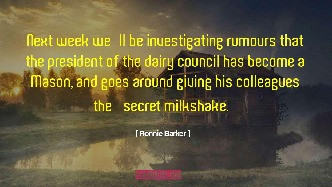 Fae Council quotes by Ronnie Barker