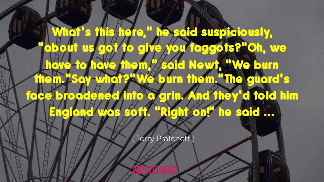 Faggots quotes by Terry Pratchett