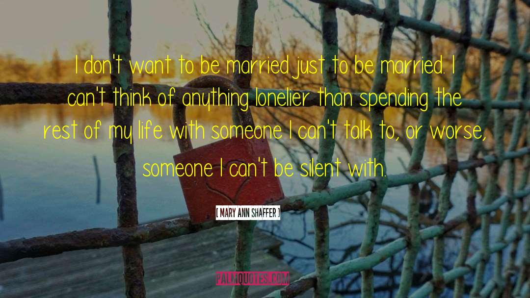 Failed Marriage quotes by Mary Ann Shaffer