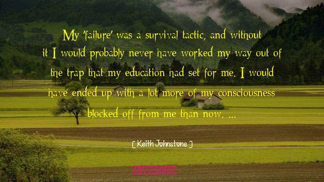 Failure Embarrassment quotes by Keith Johnstone