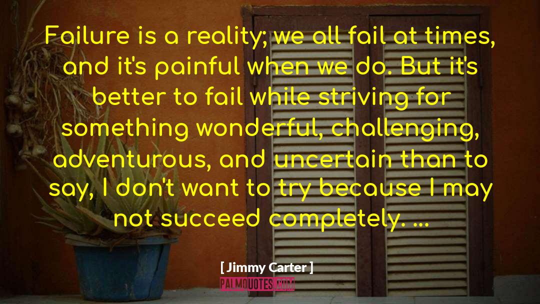 Failure Hardwork quotes by Jimmy Carter