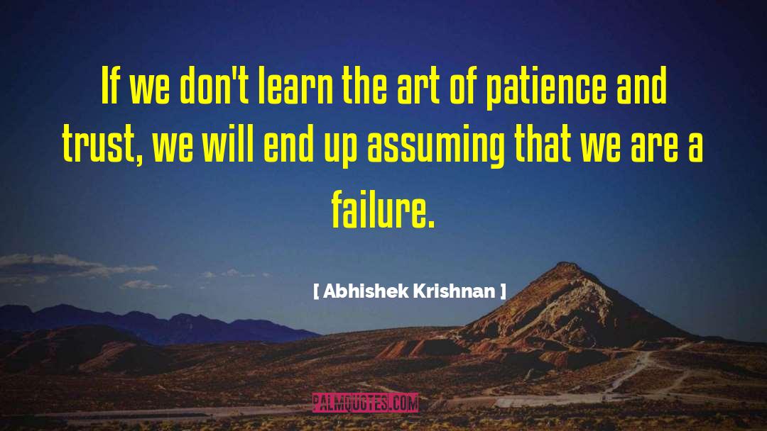 Failure Inspirational quotes by Abhishek Krishnan