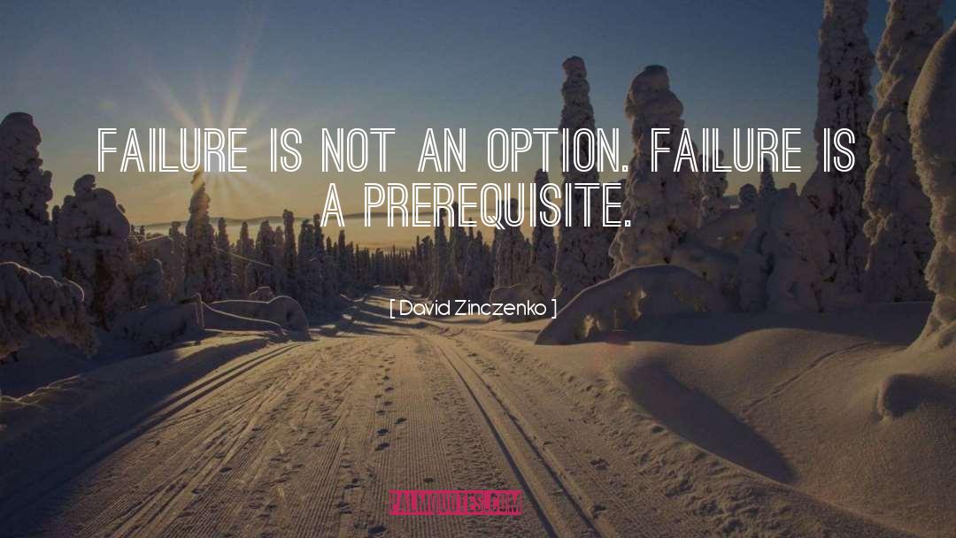 Failure Is Not An Option quotes by David Zinczenko