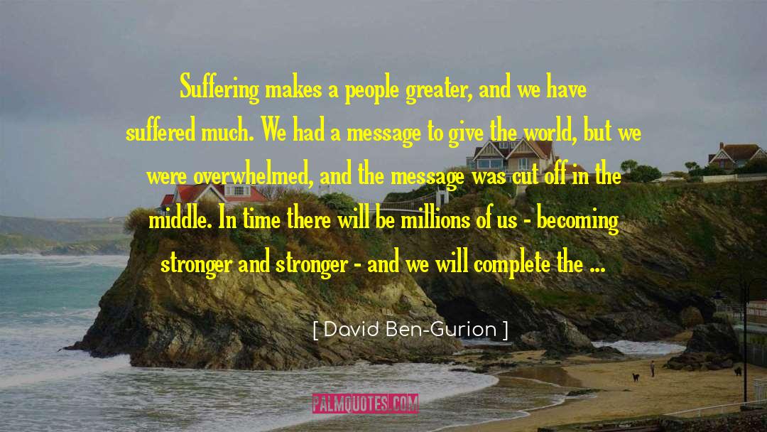 Failure Makes Us Stronger quotes by David Ben-Gurion