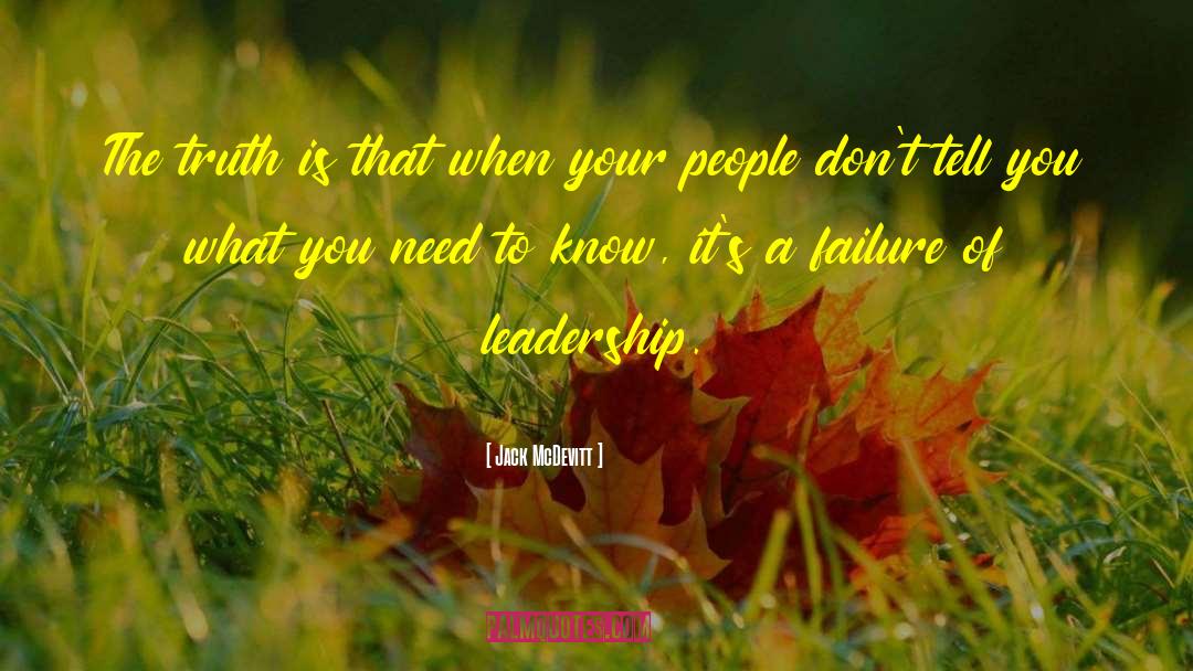 Failure Of Leadership quotes by Jack McDevitt