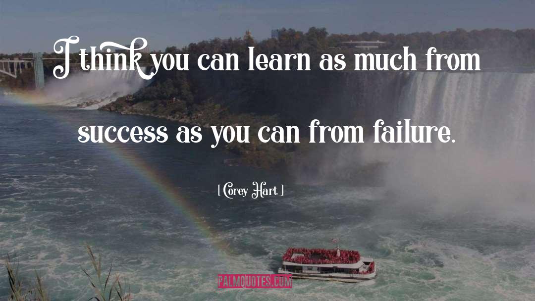 Failure Success quotes by Corey Hart