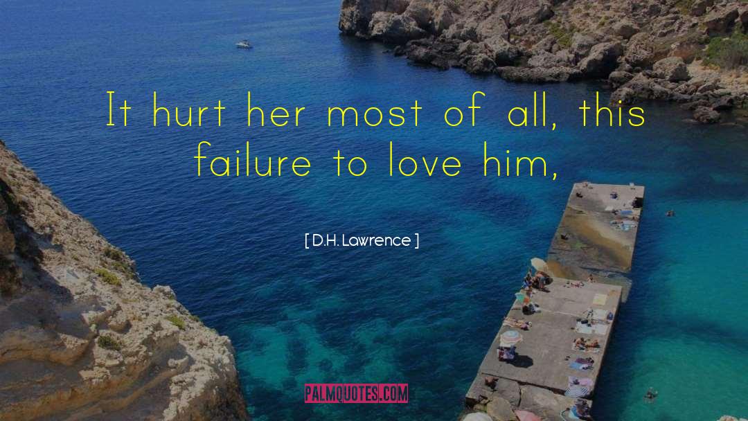 Failure To Love quotes by D.H. Lawrence