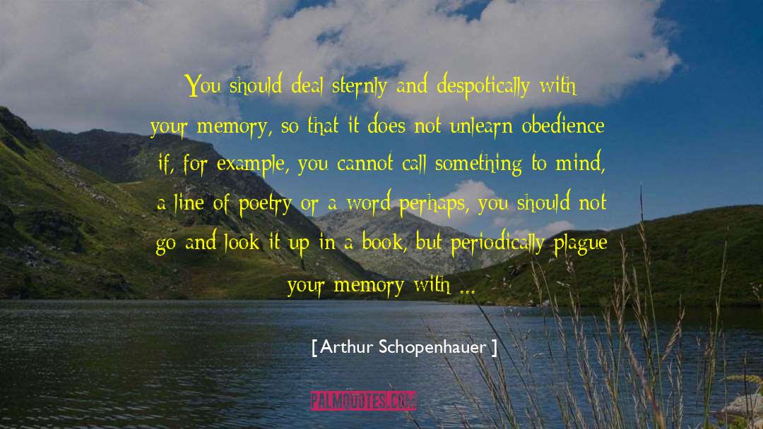 Faint Memory quotes by Arthur Schopenhauer