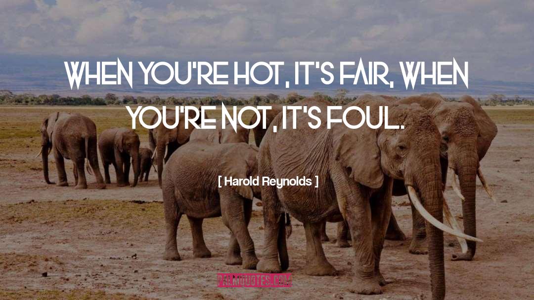 Fairs quotes by Harold Reynolds