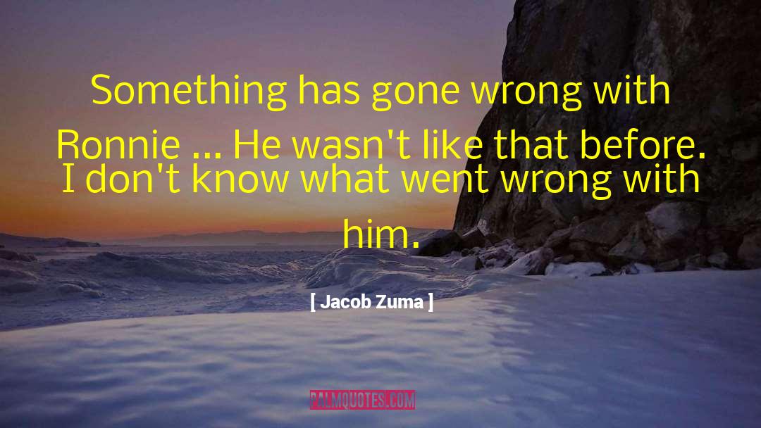 Faisst Ronnie quotes by Jacob Zuma