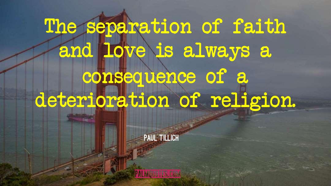 Faith And Love quotes by Paul Tillich