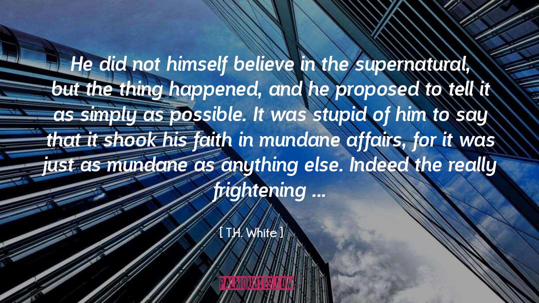 Faith Battle quotes by T.H. White