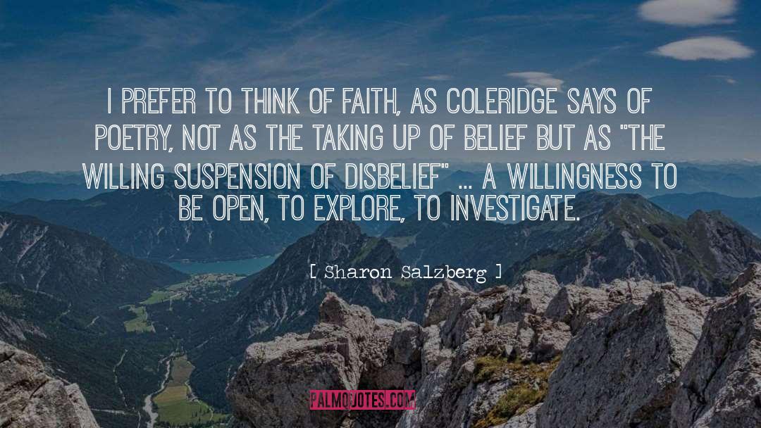 Faith Belief Trust quotes by Sharon Salzberg