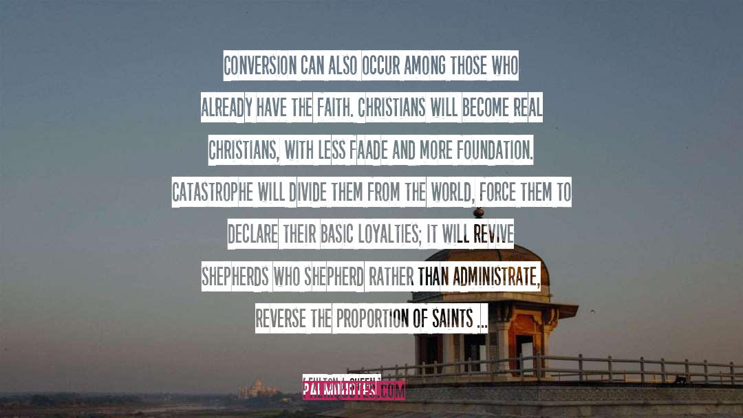 Faith Catholic quotes by Fulton J. Sheen