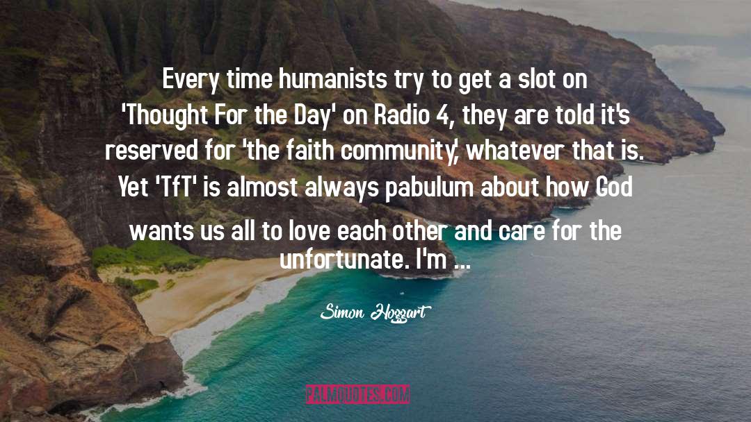 Faith Community quotes by Simon Hoggart