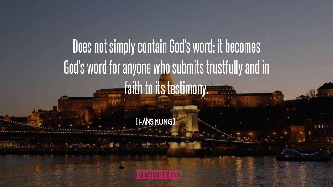 Faith Guide quotes by Hans Kung