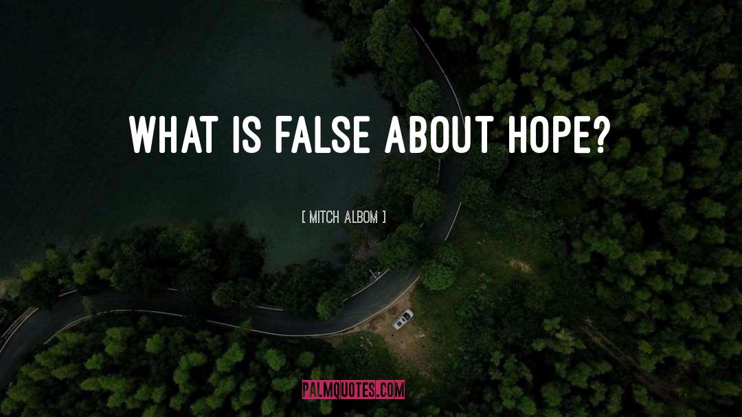 Faith Hope quotes by Mitch Albom