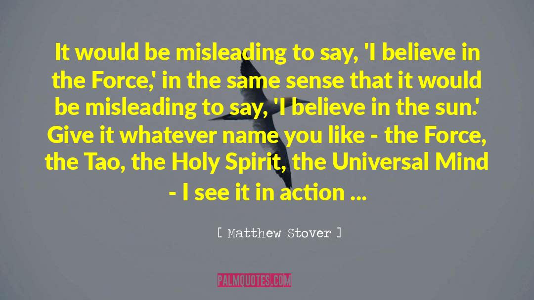 Faith In Action quotes by Matthew Stover