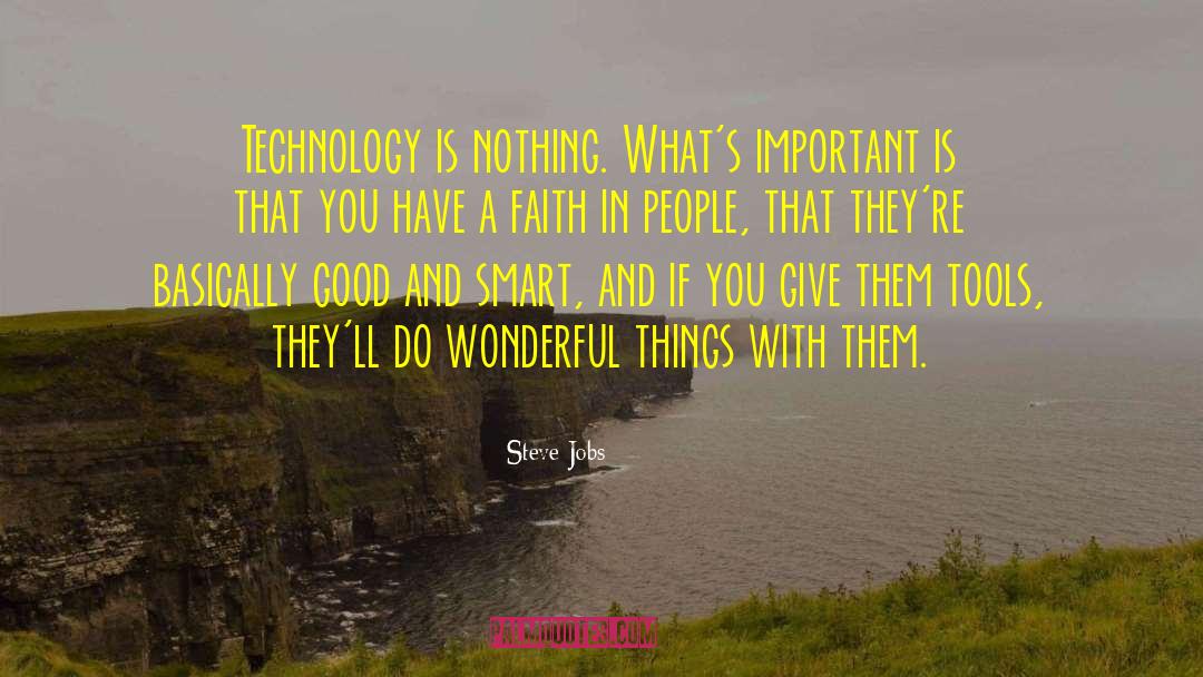 Faith In People quotes by Steve Jobs