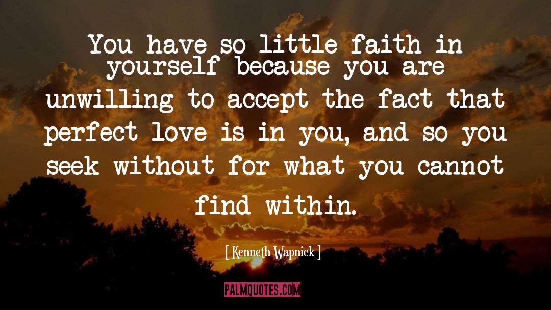 Faith In Yourself quotes by Kenneth Wapnick