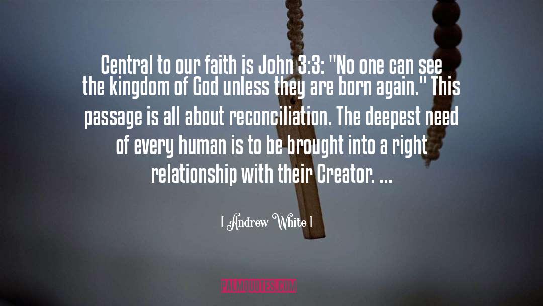 Faith Journey quotes by Andrew White