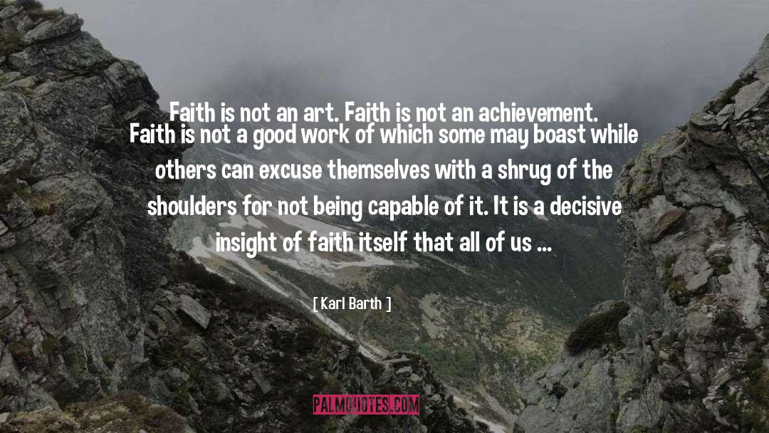 Faith quotes by Karl Barth