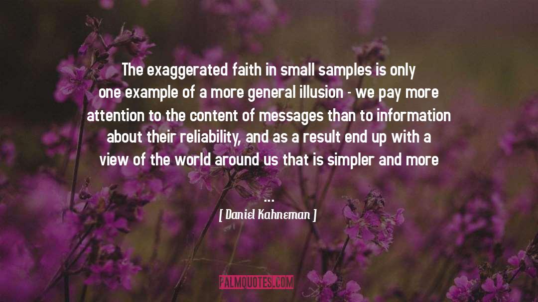 Faith quotes by Daniel Kahneman