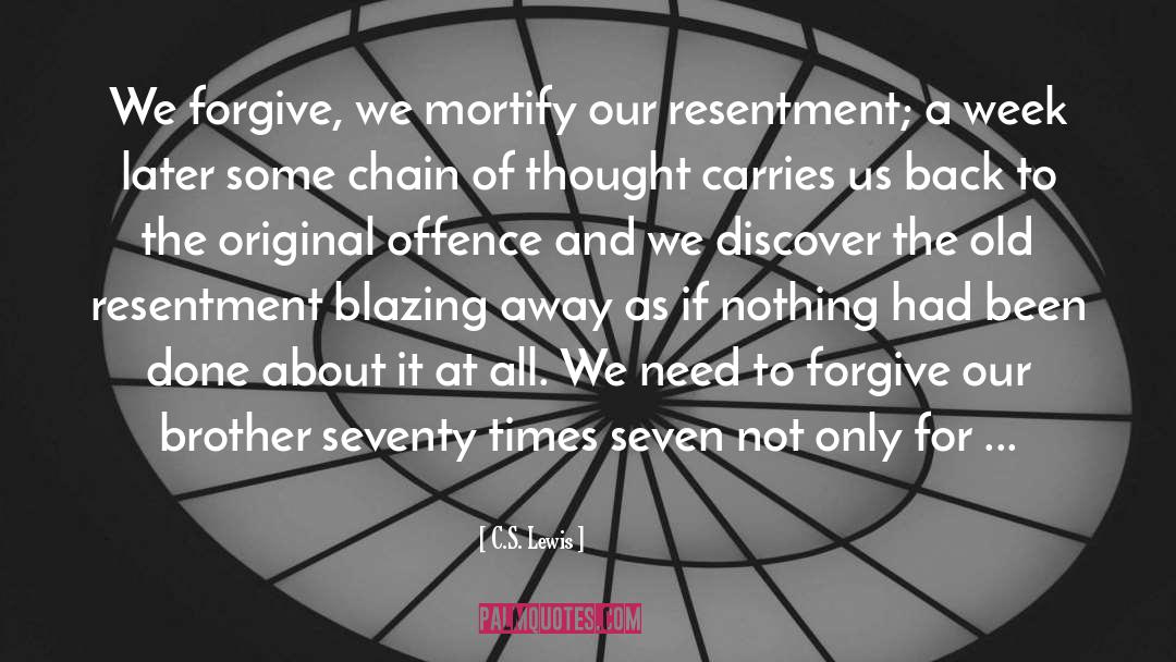 Faith Seventy Times Seven quotes by C.S. Lewis