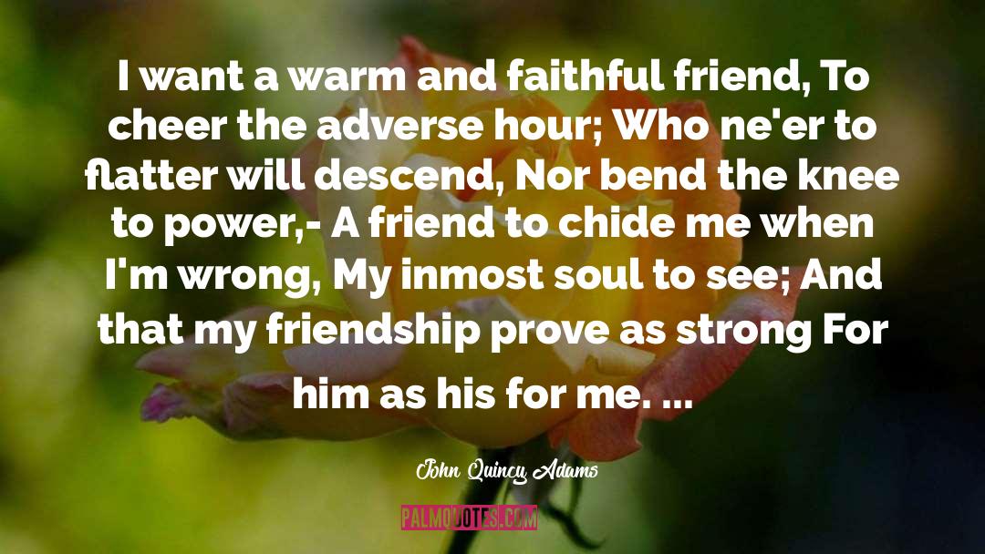 Faithful Friends quotes by John Quincy Adams