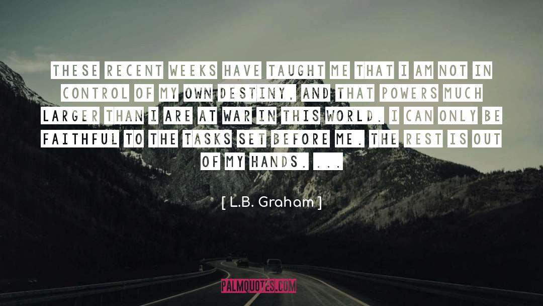 Faithful Mother quotes by L.B. Graham