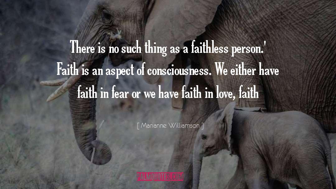 Faithless quotes by Marianne Williamson