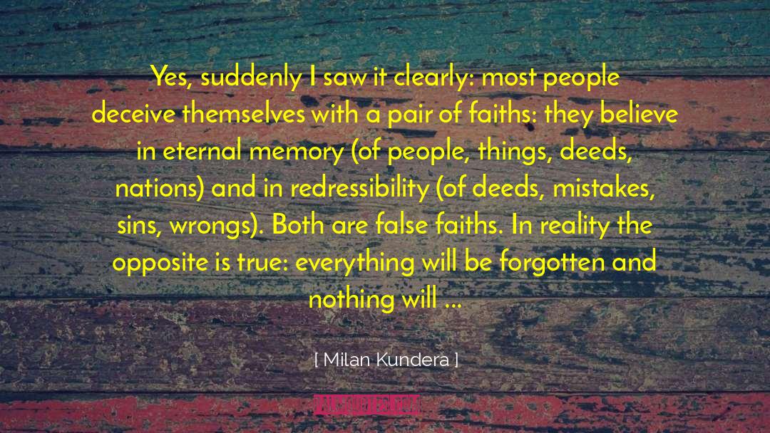 Faiths quotes by Milan Kundera