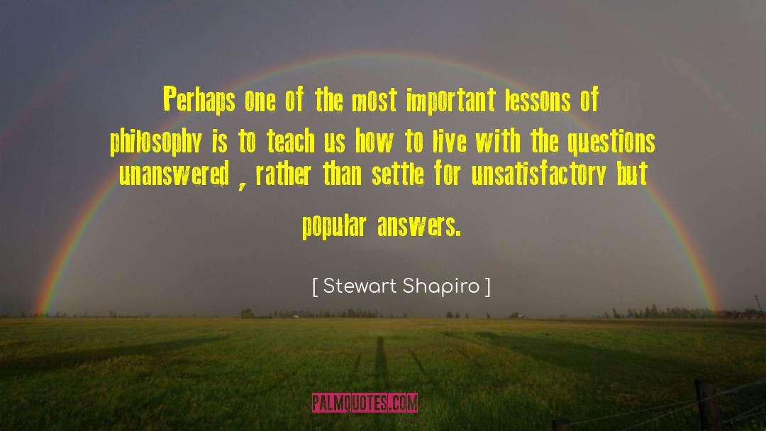 Fajr Best quotes by Stewart Shapiro
