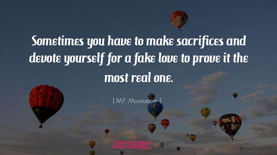 Fake Couple quotes by M.F. Moonzajer