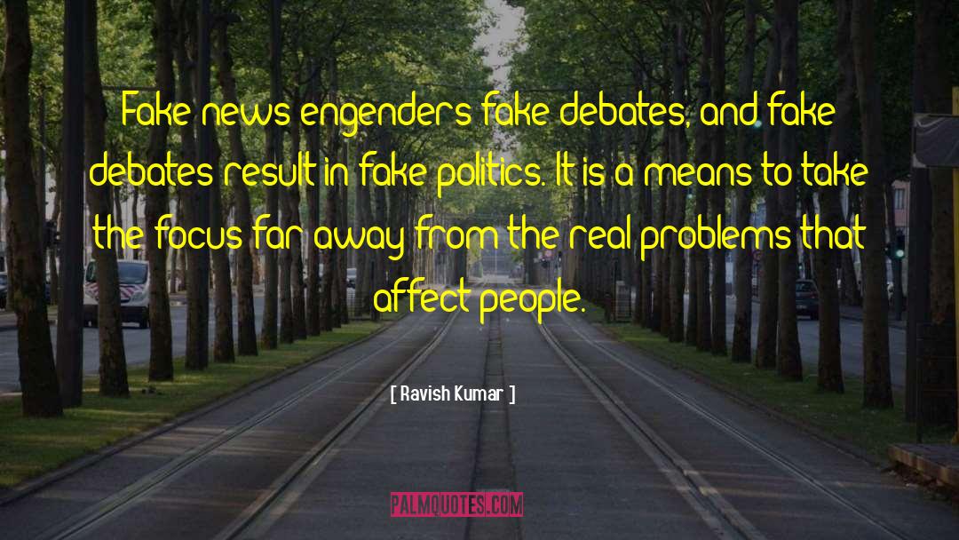 Fake News quotes by Ravish Kumar