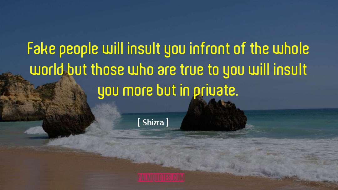 Fake People quotes by Shizra