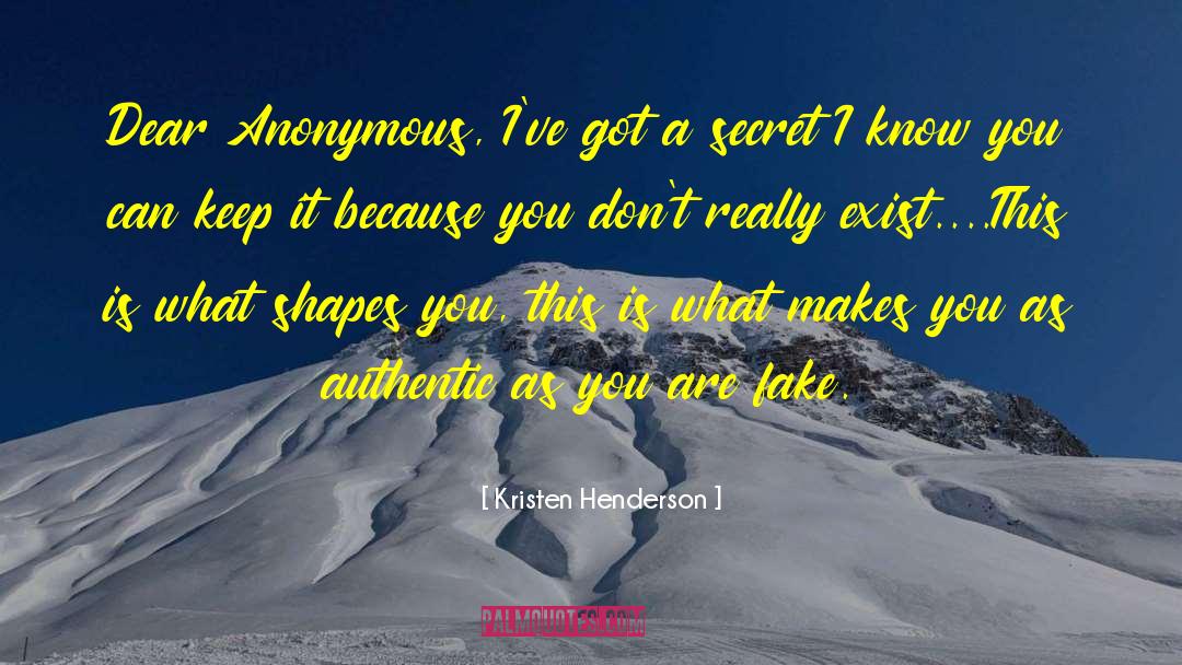 Fake Personas quotes by Kristen Henderson